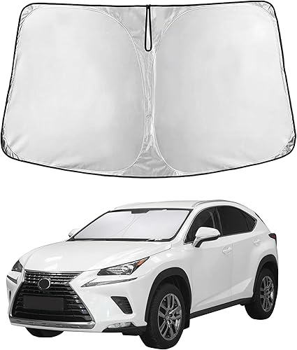 Miniatura 255 de EcoNour Parasol para Subaru Crosstrek 2013-2015 2016 2017, visera solar para parabrisas delantero y ventana, bloqueador de calor UV y protector