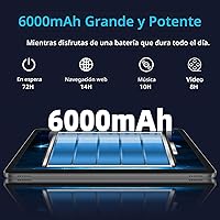 Vista 3 de Tablet Android 14, tabletas de 10 pulgadas, CPU Octa Core, 10GB+64GB+512GB de expansión, pantalla de 1280x800, Wi-Fi6, cámara dual, PC tablet