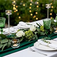 Vista 5 de LAMORGIFT 36 Portavelas de Vidrio para Velas de Té – Jarrones de Cuenco para Velas Votivas/Flotantes, Jarrones Redondos para Bodas, Compromisos