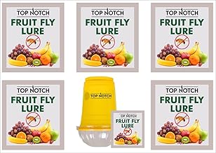 Fruit Lure Pack of 5 – Long-Lasting Natural Fruit Scents | Insect Trap Refill Lures for Fly, Gnat & Fruit Fly Control | Effective Odor Bait for Home, Garden, Kitchen, Greenhouse