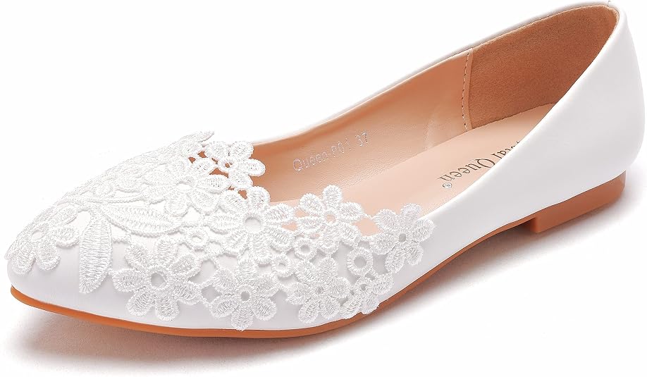 Crystal Queen Women Flats Ballets Shoes 