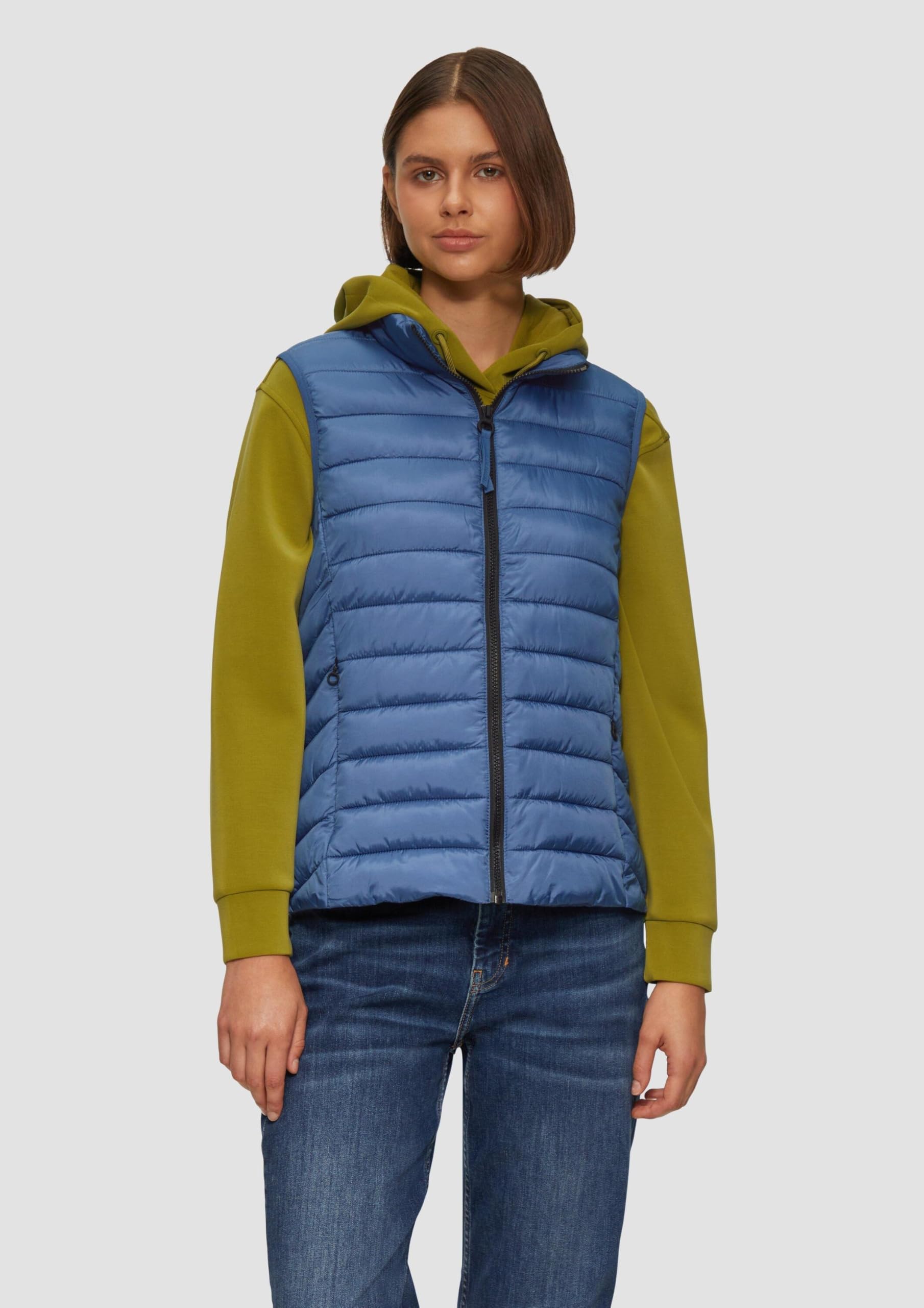 s.Oliver Gilet Trapuntato con Colletto Alto Donna