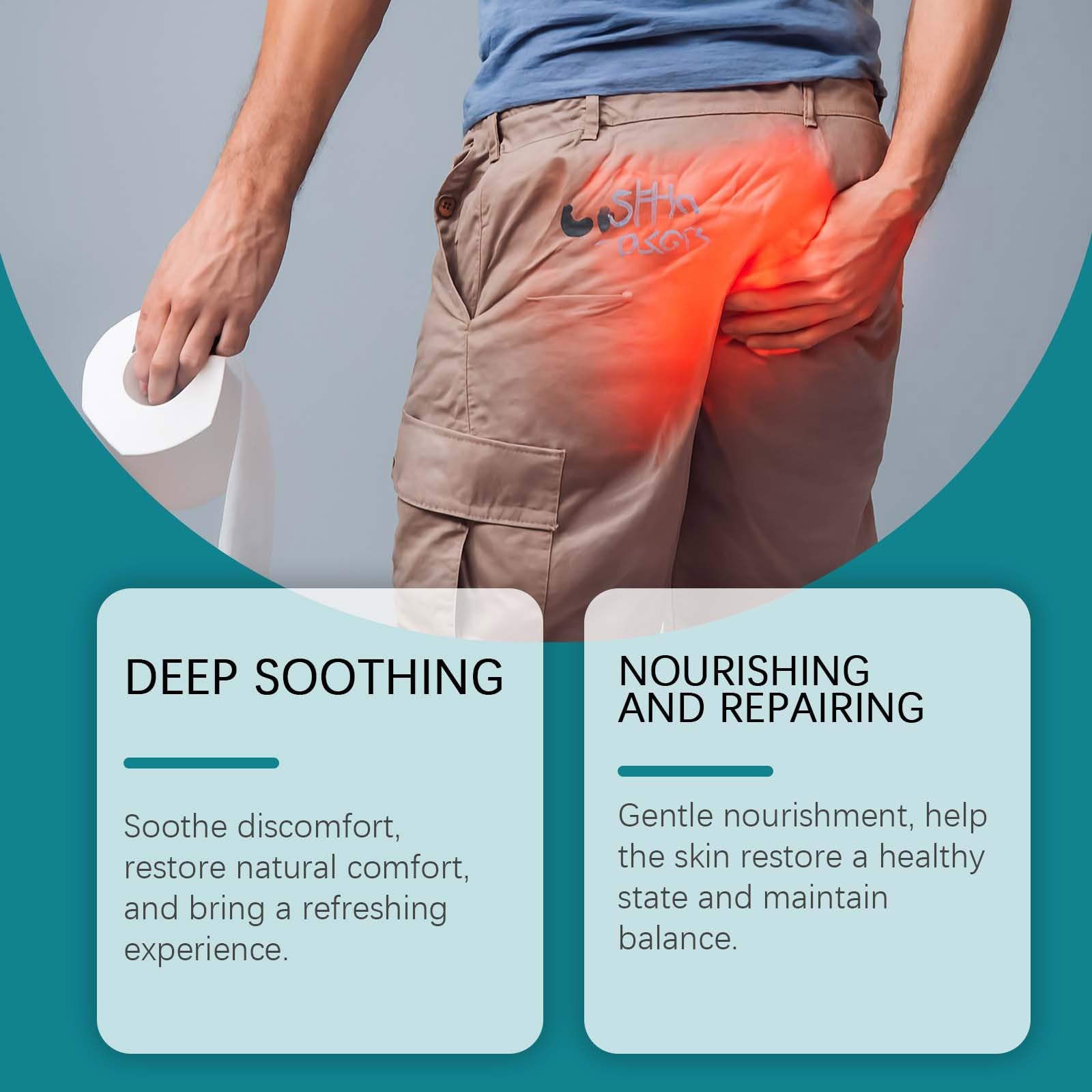 Hämorrhoiden Salbe, 20g Pflegecreme Analbereich, Zäpfchen Hemorrhoid Cream Externe, Beruhigende Creme Intimbereich, Körperpflege zur Unterstützung der Haut, Intimpflege Damen und Männer (1)