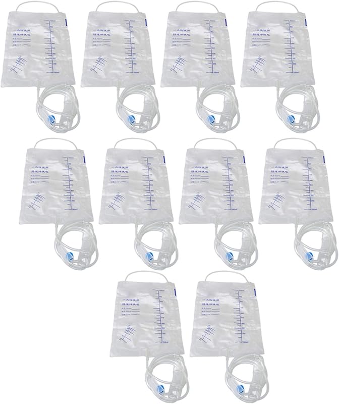 10PCS Disposable Intestinal Irrigation Bags 1000ml Detox Bag Kit Set Transparent