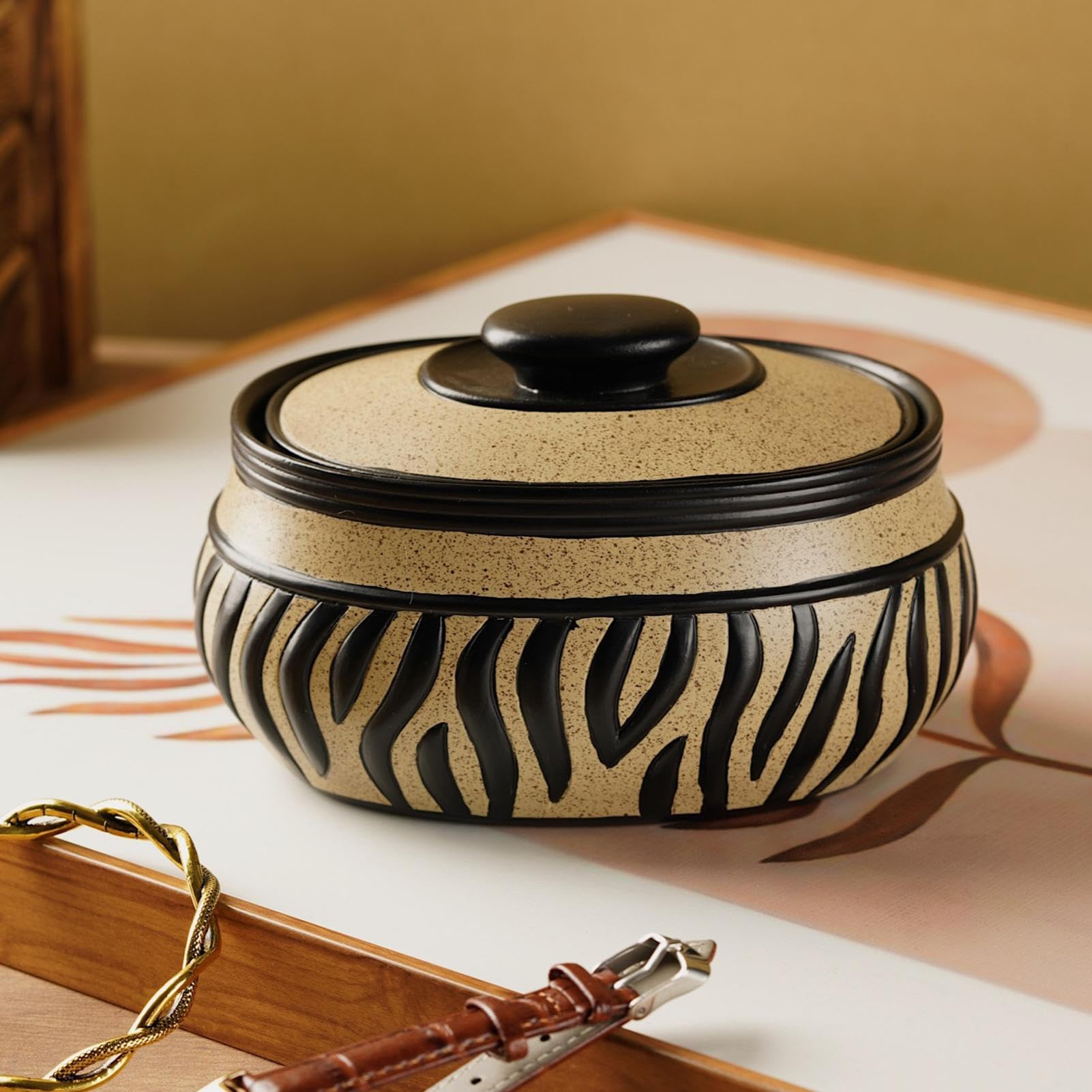 Organizador de Joyas Organizador de Almacenamiento para Bisutería con | Pequeña De Resina Para Abalorios Con Tapa Para Anillos Collares Chicas Mujeres Amigas Madres Novias