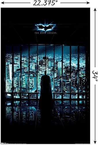 Miniatura 87 de Trends International DC Comics Movie - Póster de pared de una hoja de Batman VIew Of The City, 14.725 x 22.375 pulgadas, versión premium sin marco
