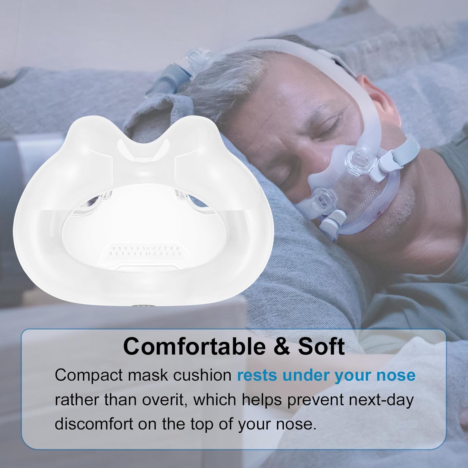 Replacement Full Face Cushion for AirFit F30i - Size - Quiet Venting & Comfortable and Soft (Medium)