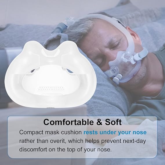 Replacement Full Face Cushion for AirFit F30i - Small Size - Quiet Venting & Comfortable and Soft (Small)