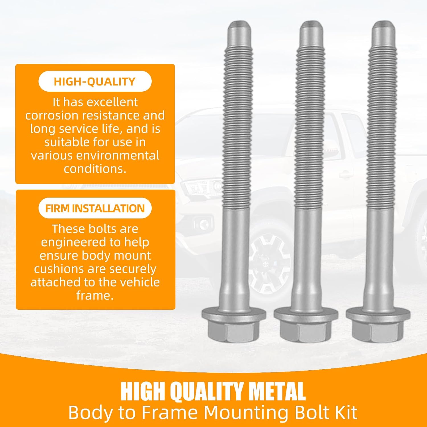 11516868 15704260 13857 Cab Body Assembly Mount Cushion Bolt Fits for 1999-2005 Chevy Suburban Silverado 1500 2500 3500 Tahoe,GMC Sierra 1500 2500 3500 Yukon,Cadillac Escalade (4PCS)