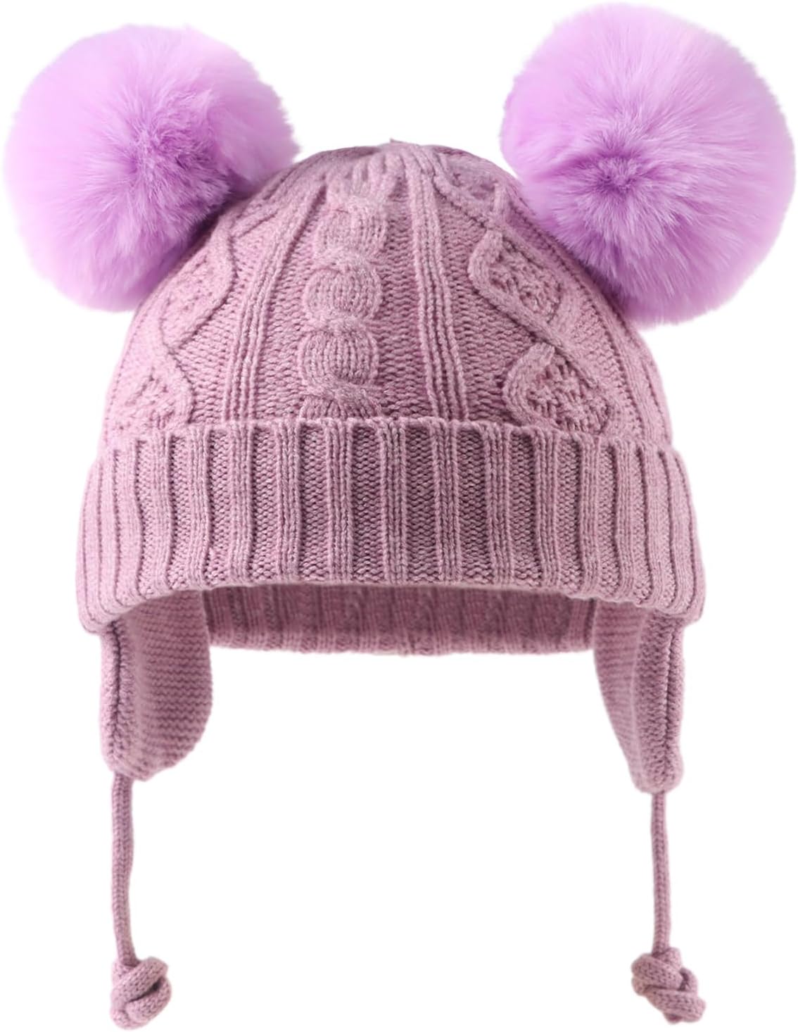 JANGANNSA Cute Knitted Boys Girls Christmas Beanie Warm Earflap Winter Hat Infant Toddler Baby Beanie - Image 2