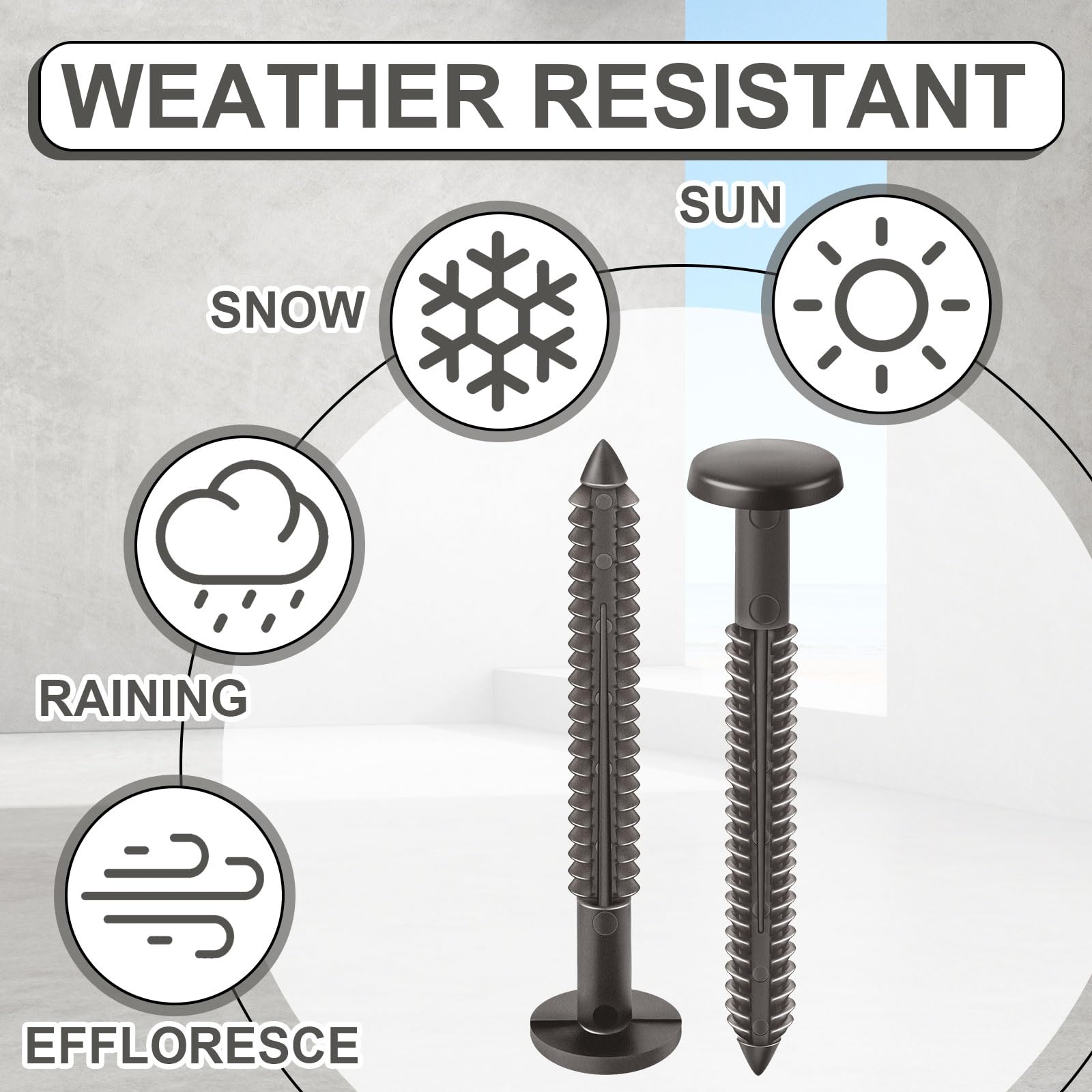 Snapklik.com : Blulu 18 Pcs 3 Inch Vinyl Shutter Fastener Window Panel ...