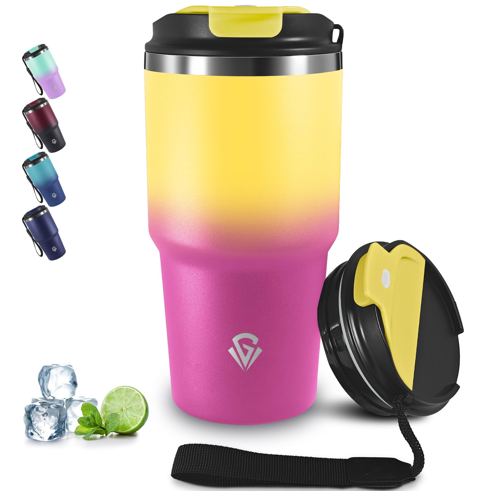 Grsta 20oz Insulated Stainless Steel Vacuum Insulated Coffee Mug Thermal Cup for Hot and Cold Drinks Leak-Proof Portable Airtight Thermal Tumbler