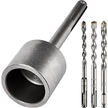 SDS Max Shank T-Post Driver, 2" Diameter Head for SDS-Max Rotary Hammers | Heavy-Duty Fence Post Pounder Compatible With Standard T Posts and Ground Rods