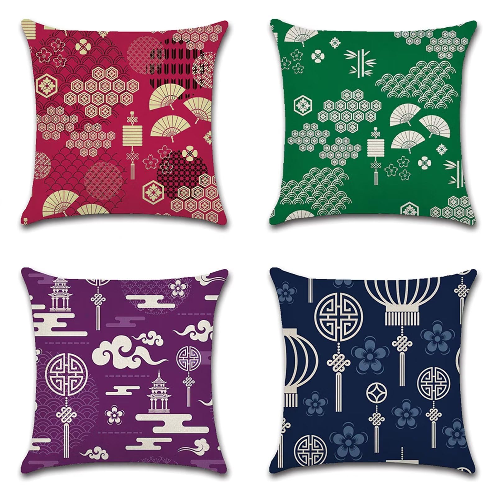 Amazon.co.jp: クッションカバー 60x60cm 4枚セット ナショナル
