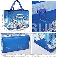 Vista 2 de PARSUP Bolsas de regalo de Navidad, bolsas de Navidad con asas, bolsas de regalo de Navidad, bolsas de Navidad multifuncionales no tejidas