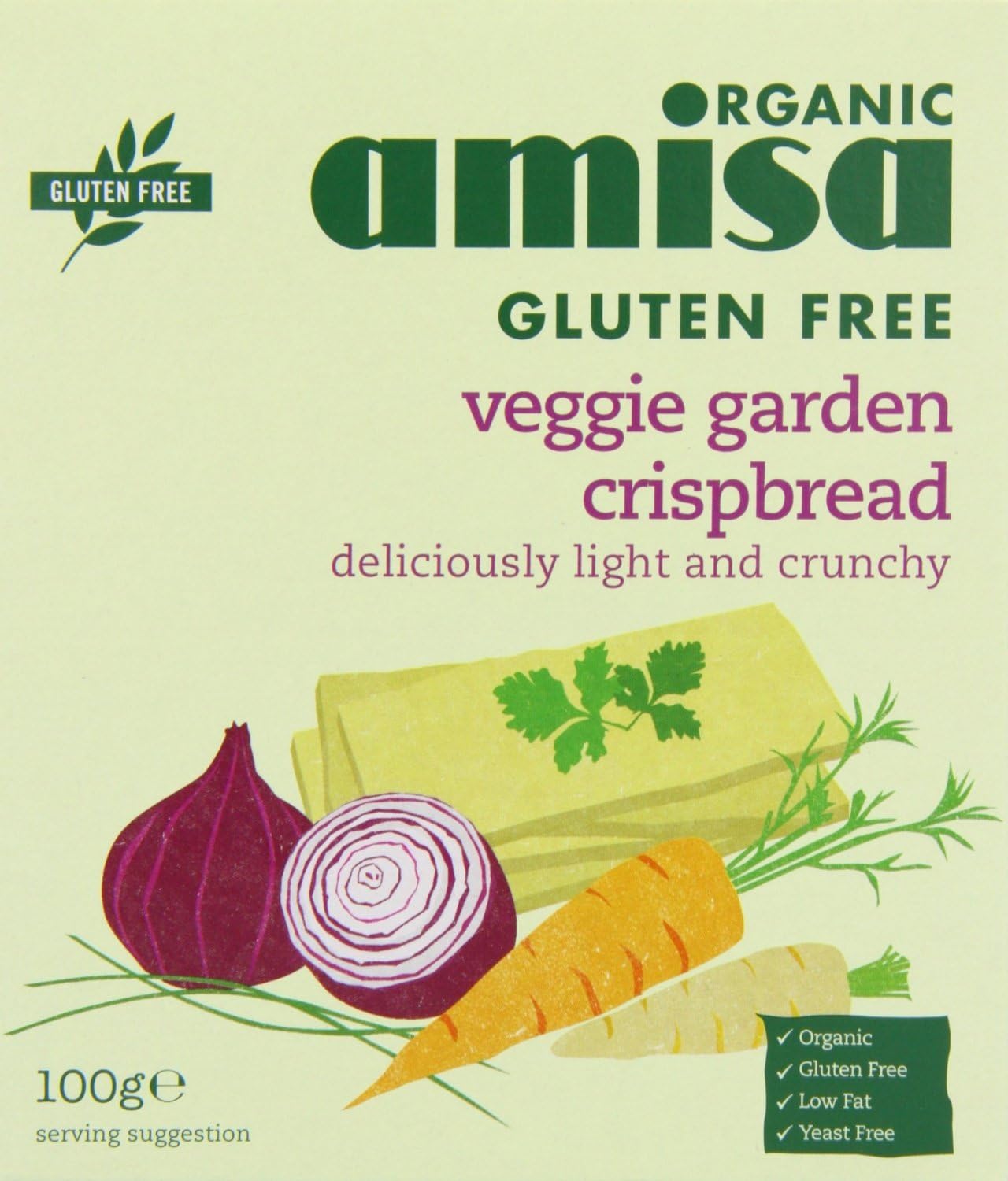 AmisaCrispbread - Veggie Garden Gf | 12 x 100G