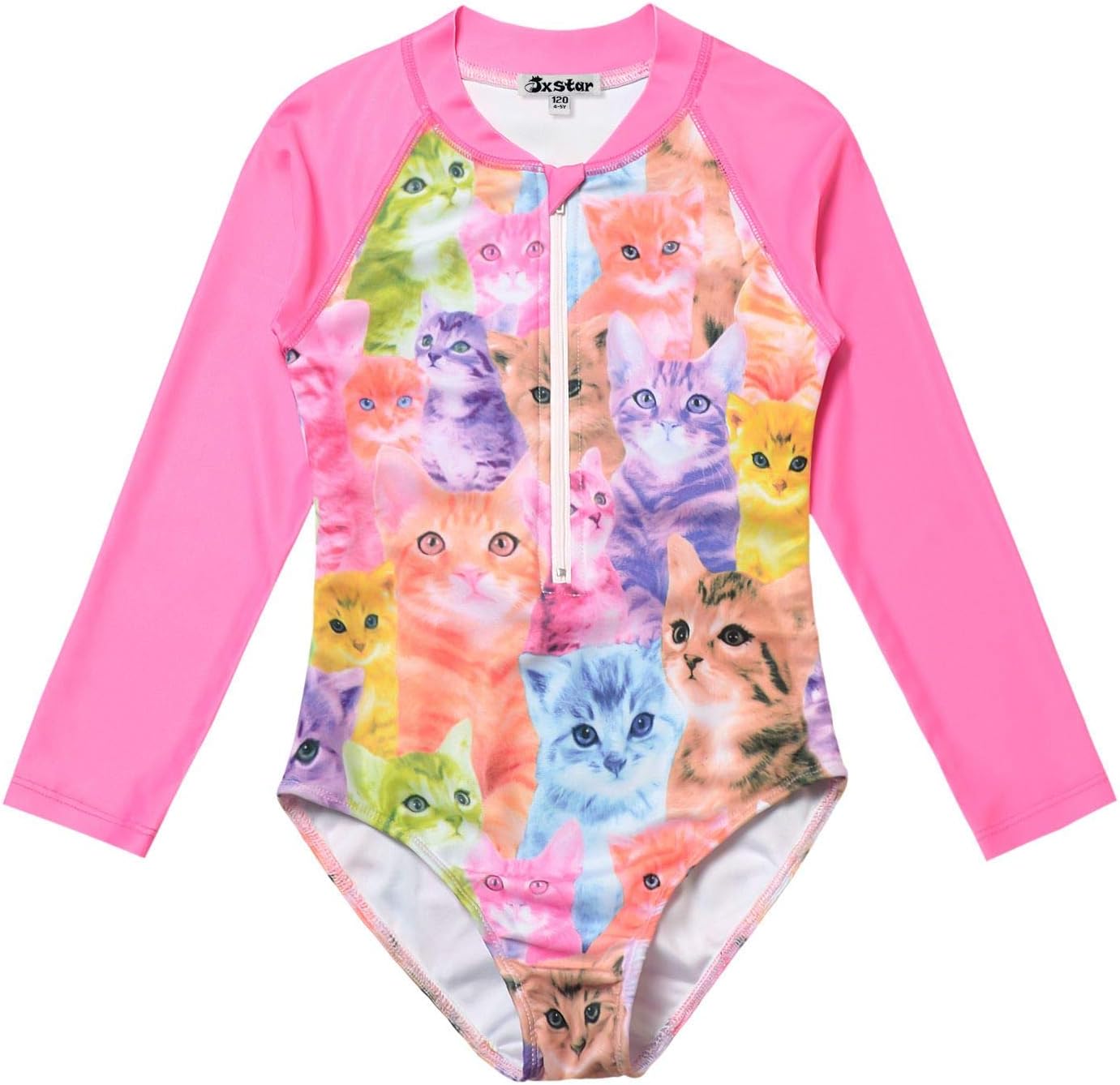 Jxstar Girls Rash Guard One Piece Mermaid/Unicorn Swimsuit Swimwear UPF 50+ UV
