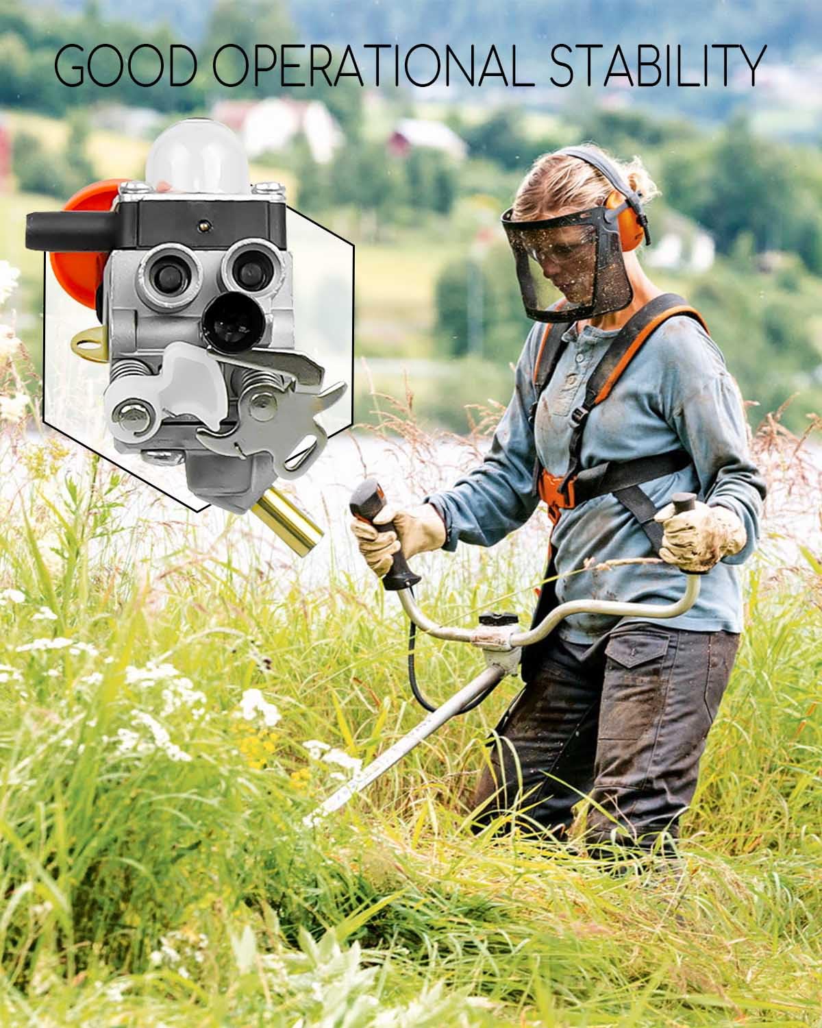 Kit Carburateur Pour Stihl FS131 FS131R FS311 KM131 - Complet Avec Joints, Filtres à Air & Essence