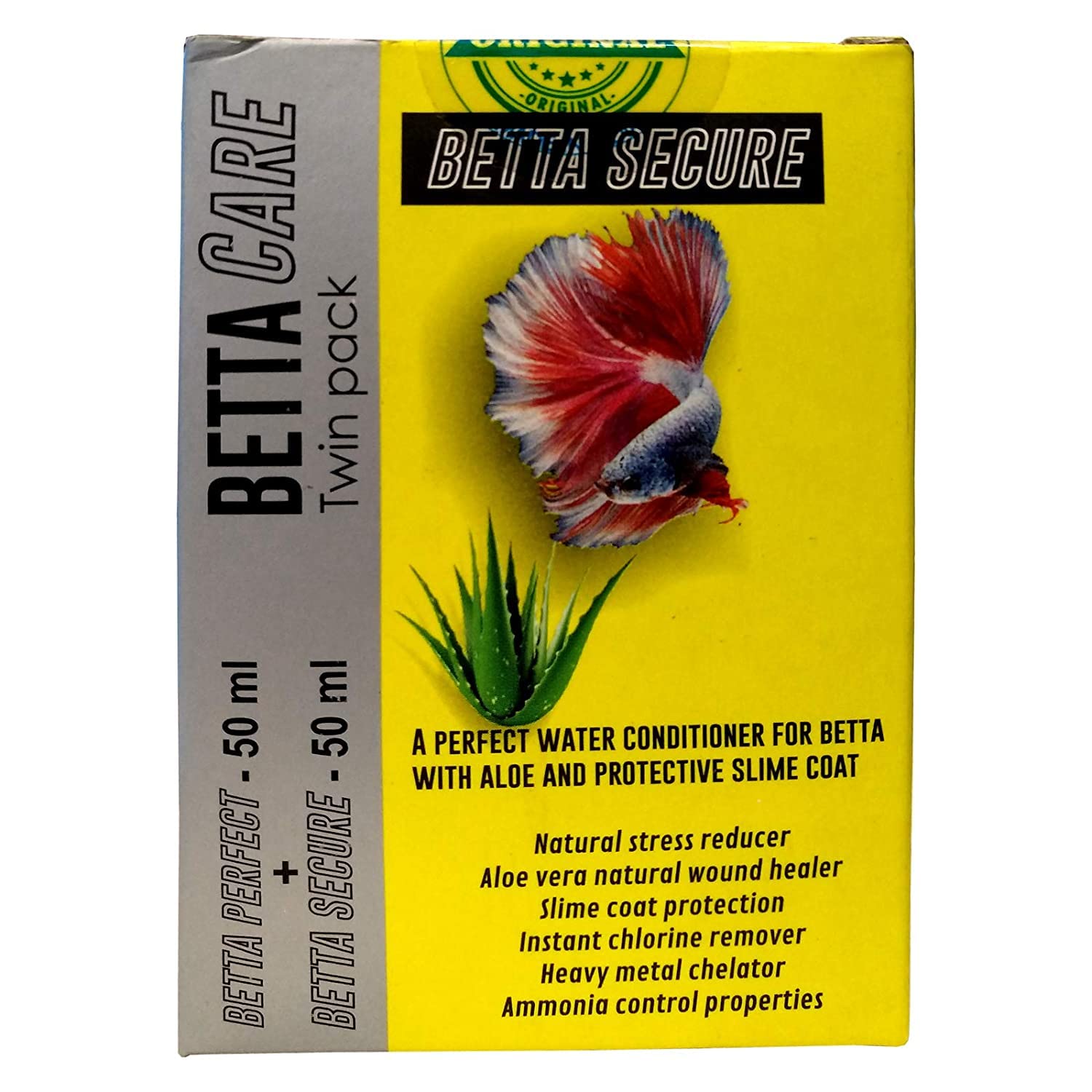 Aquatic Remedies Aquatic Remedies Betta Care Twin Pack (Betta Perfect 50 ml + Betta Secure 50 ml), 100 milliL (Pack of 2), Yellow (B0BNXT2246) Amazon Price History, Amazon Price Tracker