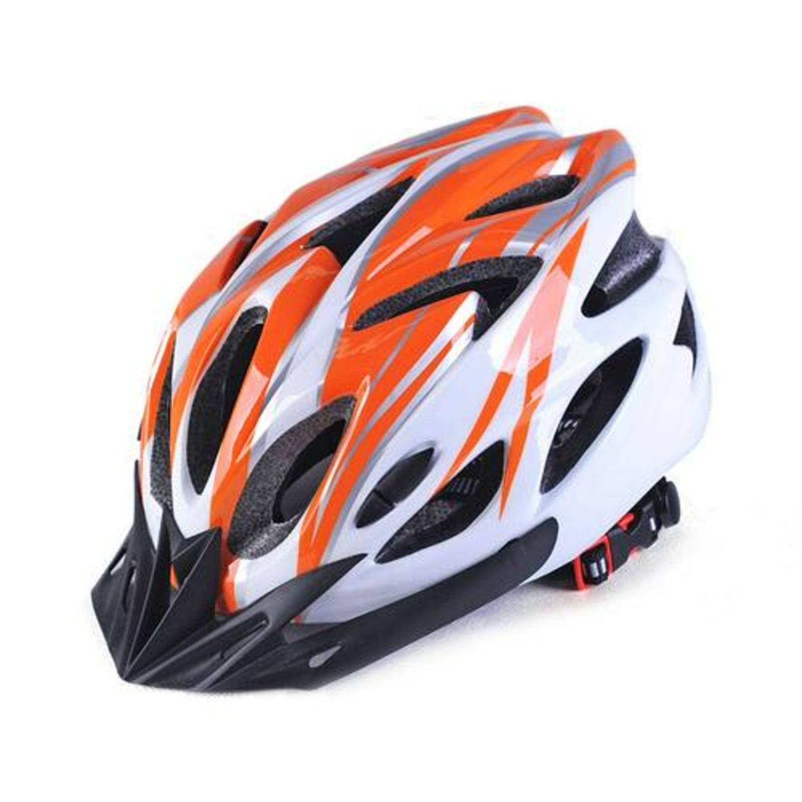 N-B Unisex Orangewhite Cycling Helmet Bike Hoverboard Protector Bicycle Helmet Adjustable Multi Color Helmet Cycling Equipment Shockabsorbing