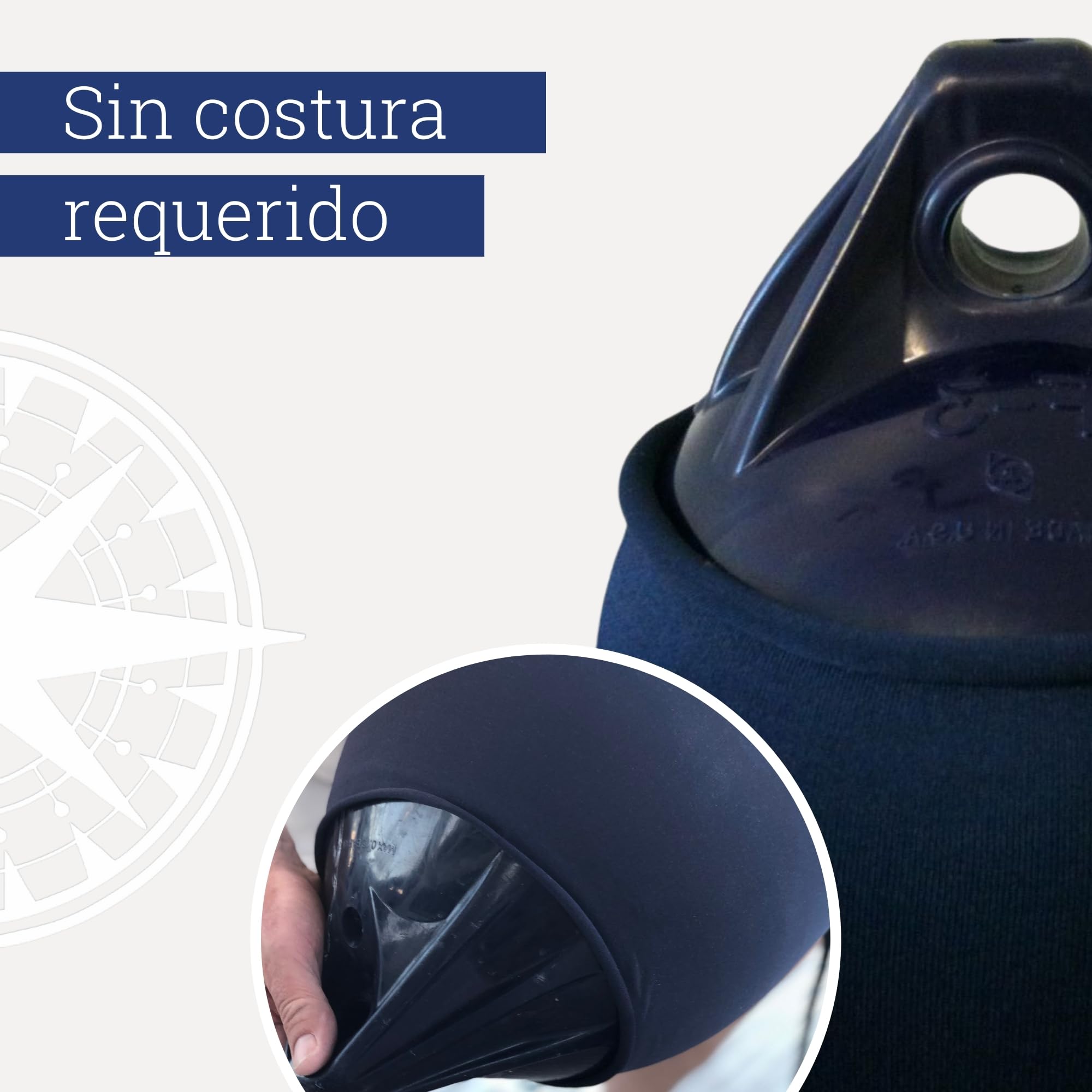 Diseño de defensas Funda de Defensa Defensa Barco largas - Calcetines de Defensa de 5m para Cortar Usted Mismo para Aproximadamente 5-6 defensas