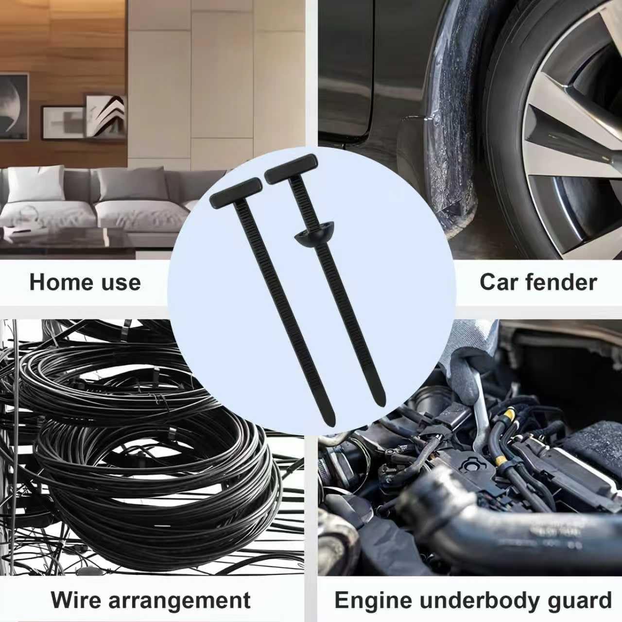 Cable Tie Buckle 1200 PCS (1200 Straps +1200 Buckles)- Nylon Universal Zip Lock pro Cable Ties for Heavy Duty, Self-Locking Zip Ties Holder for Car Daily Repair