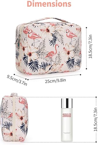 Miniatura 4 de Narwey Neceser de viaje colgante, organizador de maquillaje cosmético para mujeres y niñas, impermeable