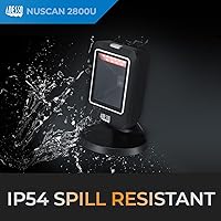 Vista 6 de Adesso NuScan 2800U Omnidireccional 2D Escáner de código de barras de escritorio USB