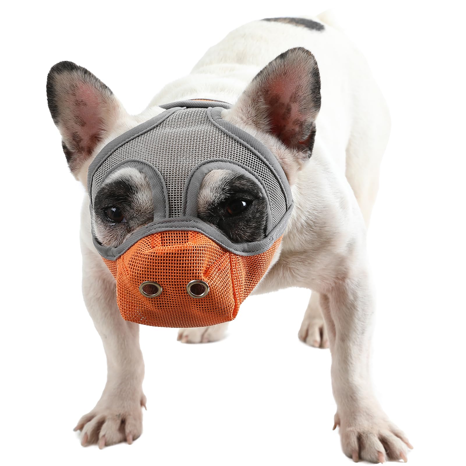 French Bulldog Muzzle, Comfortable Flat-Faced Dog Muzzle for Frenchies