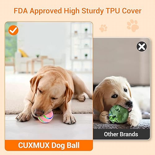 Miniatura 4 de CUXMUX Pelotas de perro con control remoto bola para mascotas Peppy para perros juguete masticador agresivo juguete interactivo automático para