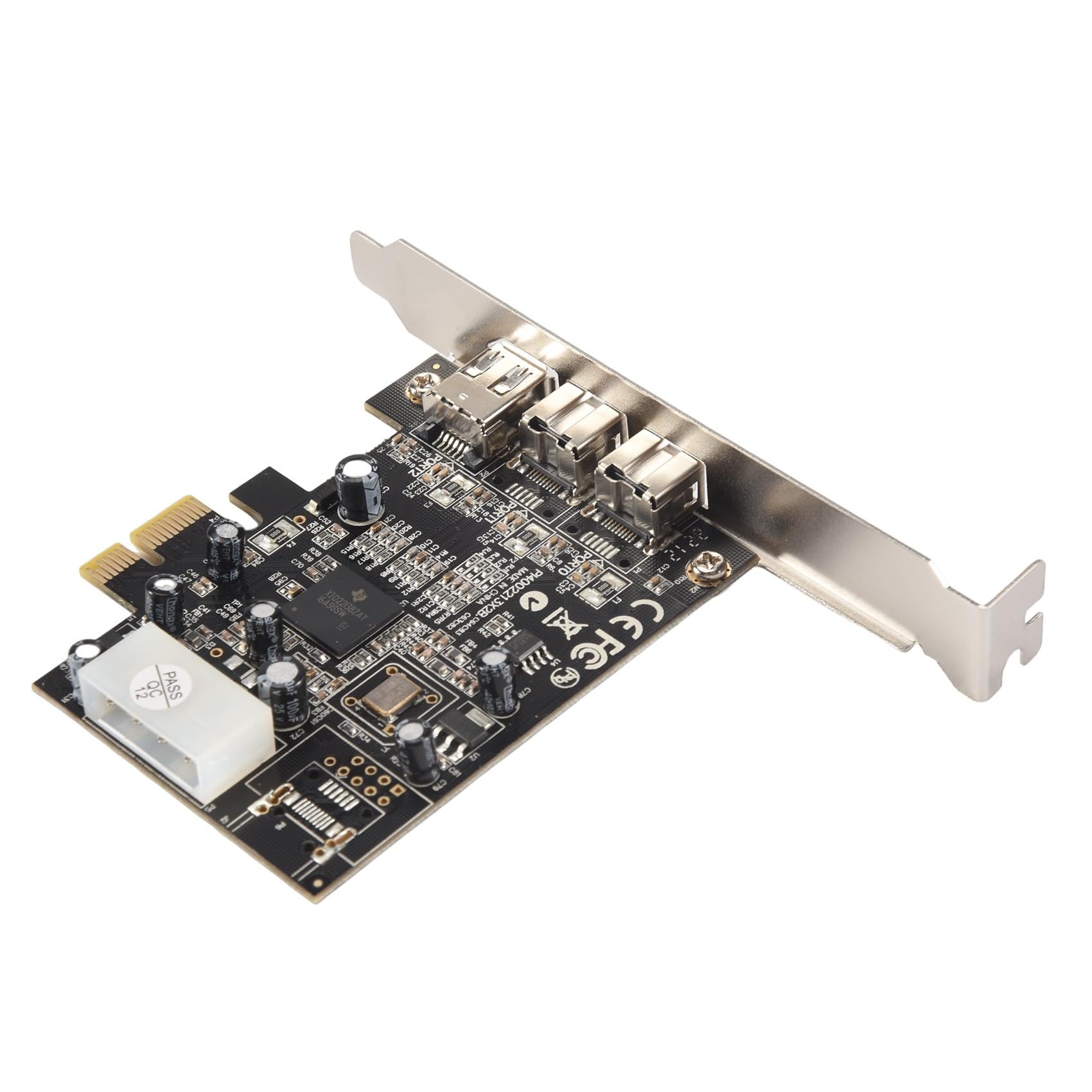 PEX30016 3-portowy chipset IEEE 1394 Firewire 1394B i 1394A PCIe 1.1 X1 TI XIO2213B wymaga starszego sterownika