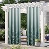 YIHANGG Outdoor Garden Curtains - Porch Waterproof Curtains Windproof Outside Privacy Drapes for Patio Door Arbor Lawn Corridor Pergola,Green-2.0×2.7M79×106inch