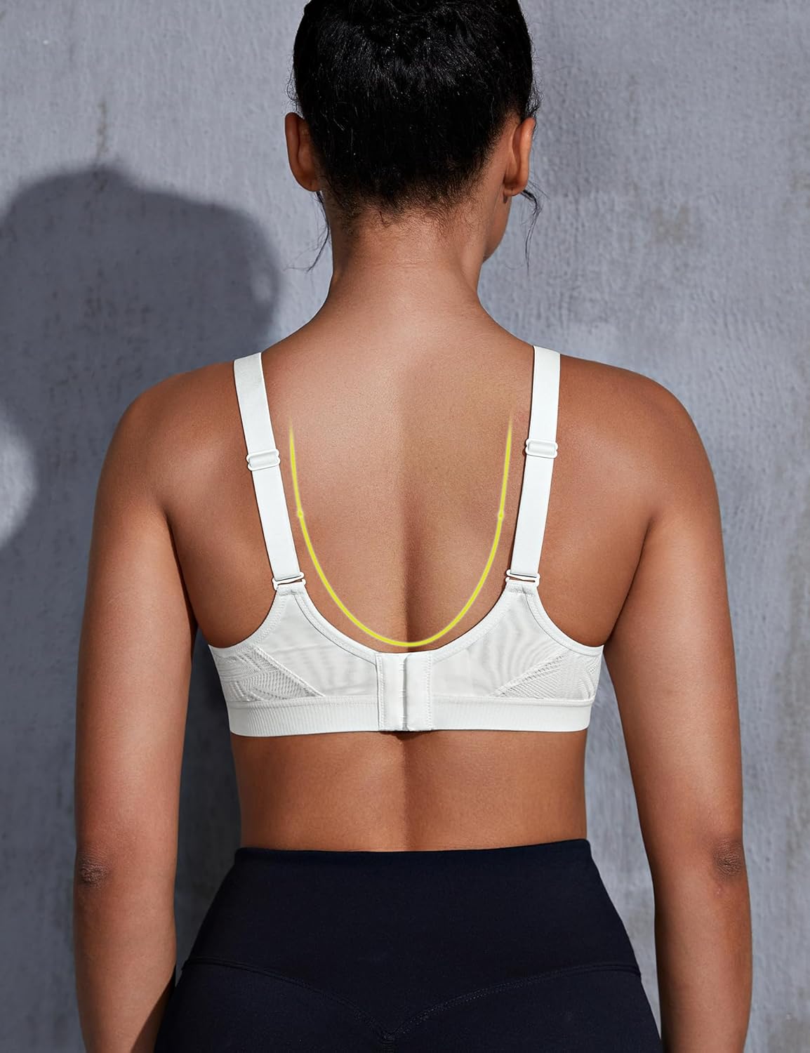 ZeroBound Medium Impact Sports Bras for Women Plus Size Wirefree Non Padded Supports - Image 6