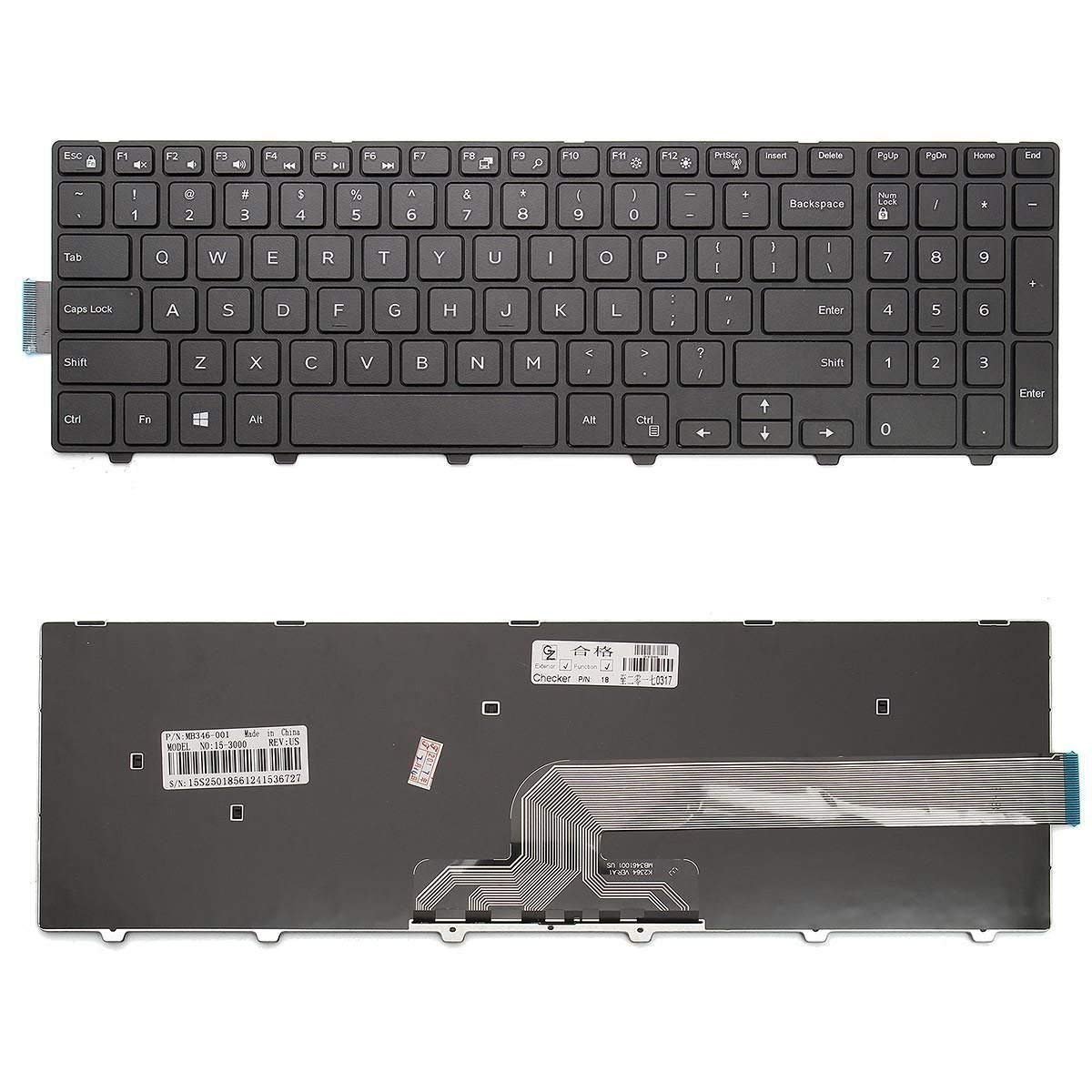 Laptop Keyboard Compatible for Dell INSPIRON 15 3000 3542 3541 3543 3536 3551 3552 3550