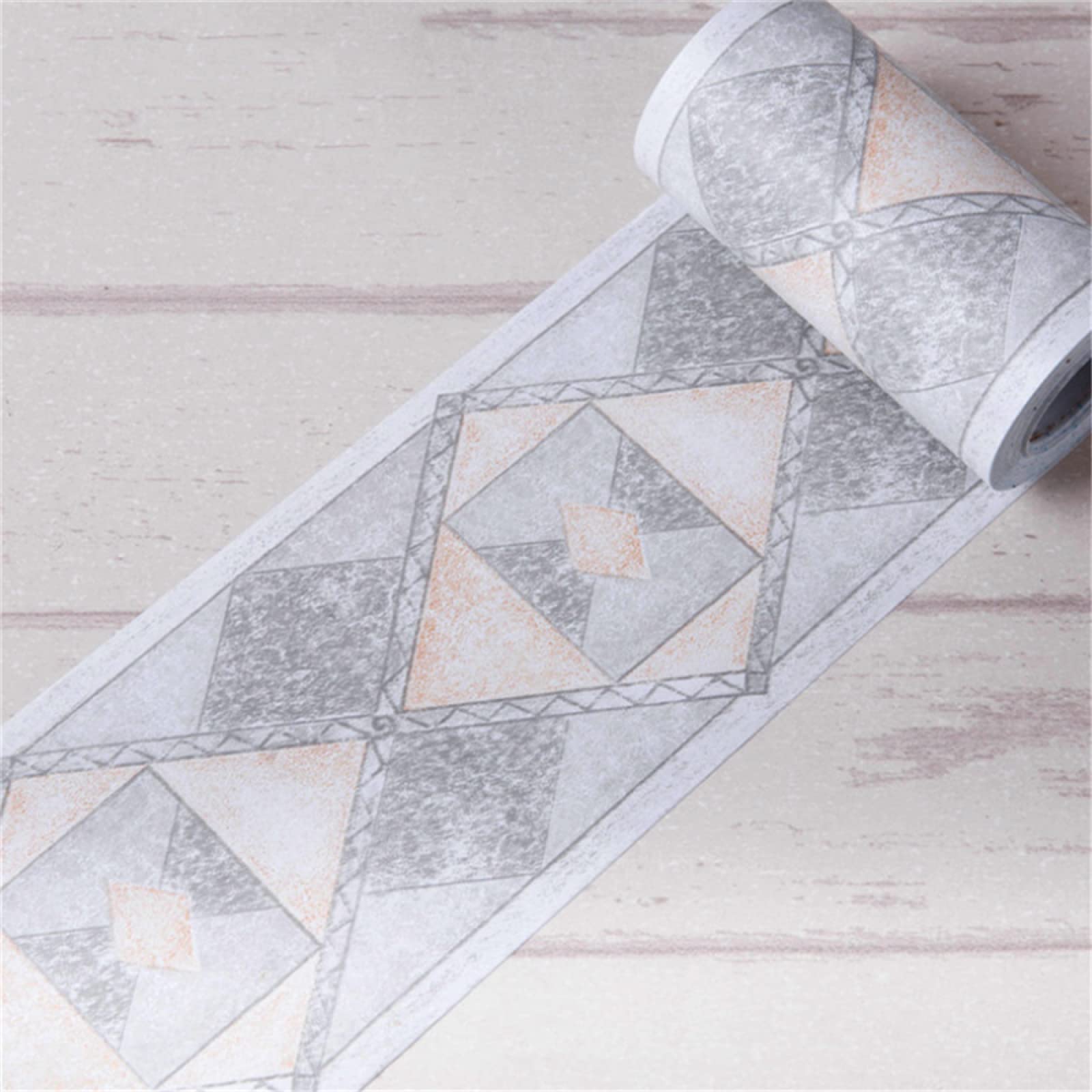 Sdsdgrw White Western Modern Wallpaper Border, Wallpaper Border Stickers Multicolor Pvc(White Western Modern)