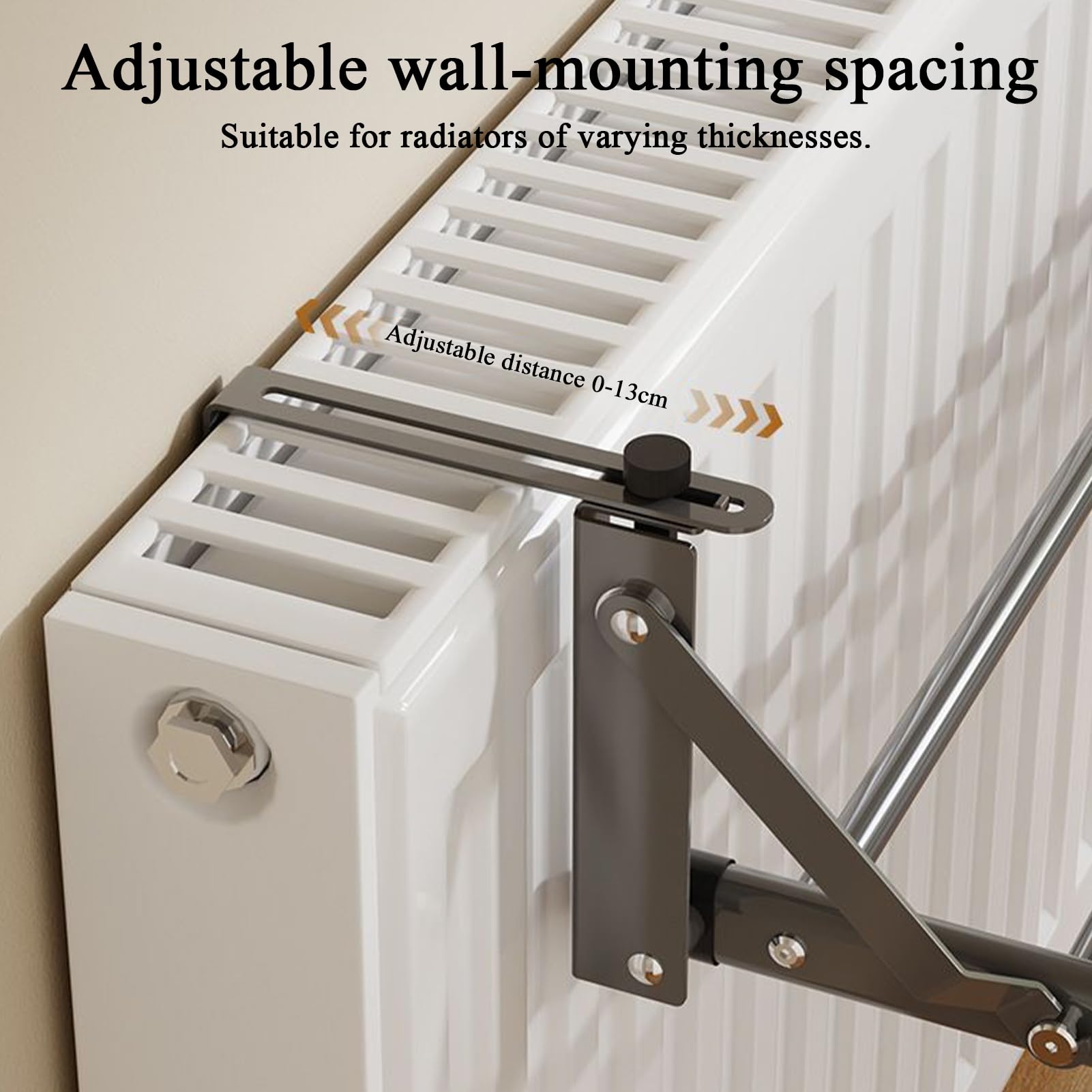 Séchoir à Vêtements Organisateur Porte-Accessoires Multifonctionnel sans | Barre À Serviettes Pour Radiateurs Pour Maison Dortoir Hôtel Restaurant Appartement Vêtements Peignoir Manteau