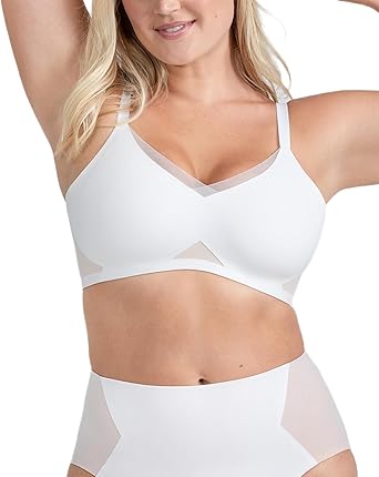 HONEYLOVE Bras for Women - Crossover Bra with No Underwire - Comfortable Wireless Support