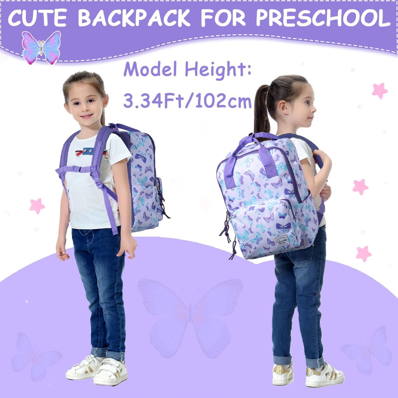 VASCHY Dinosaur Backpacks Kids,Lightweight Cute Toddler Kids Preschool Backpack - Image 7