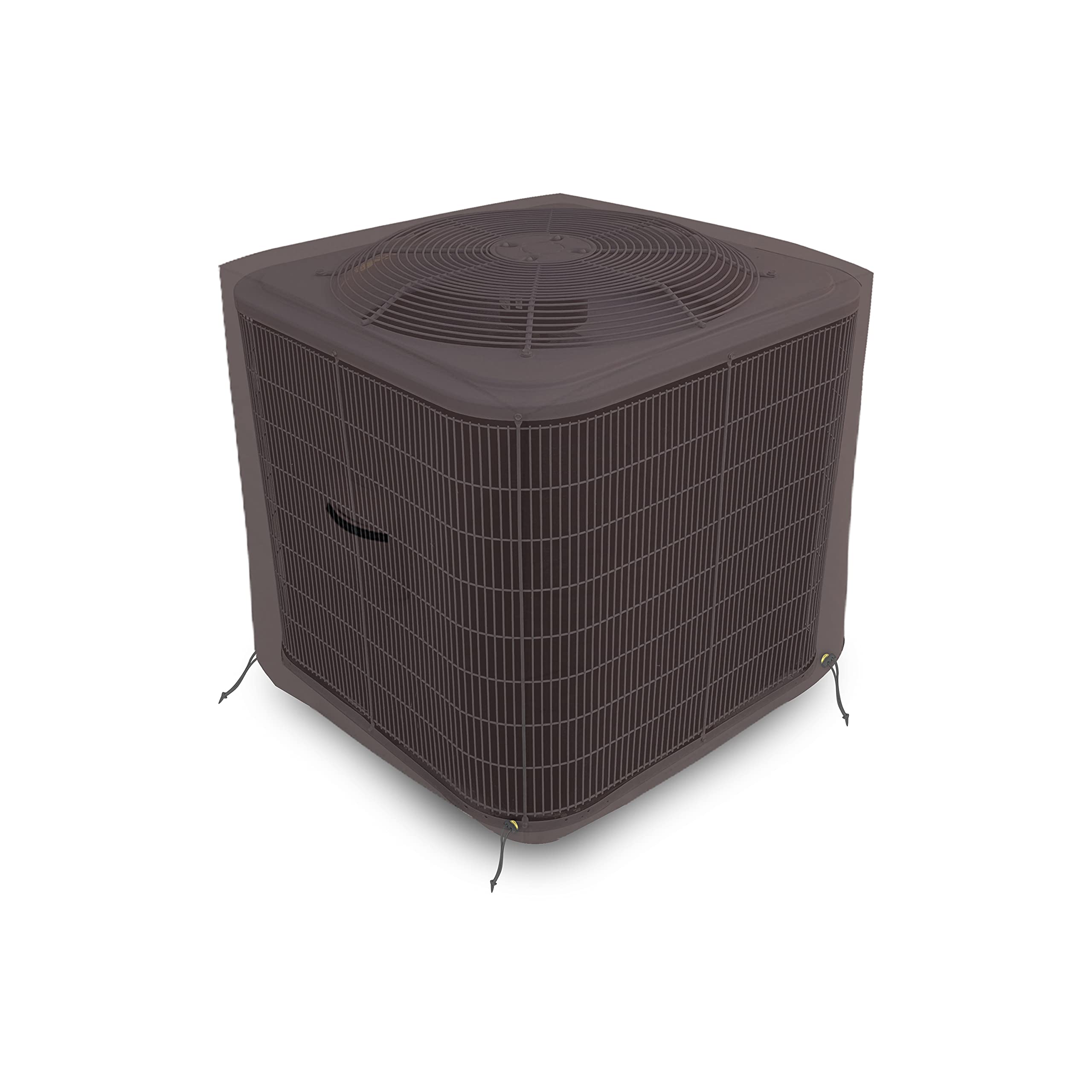 Pokrowiec na klimatyzator 350 ml wodoodporny – w 100% odporny na warunki atmosferyczne pokrowiec na meble ogrodowe z kieszeniami powietrznymi i sznurkiem do wygodnego dopasowania (26 szer. x 26 gł. x 32 wys.), kawowy)