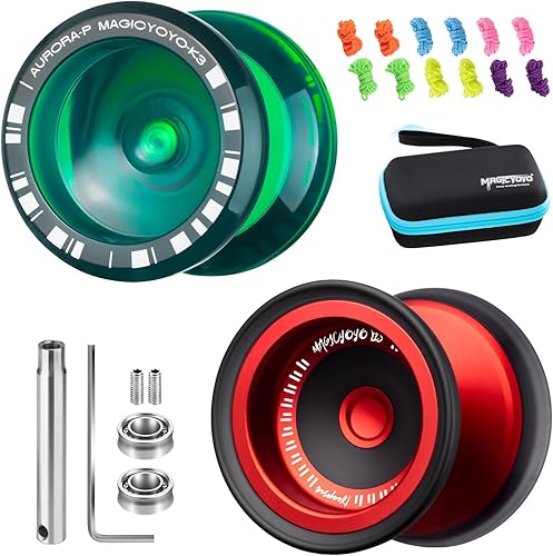 Miniatura 9 de MAGICYOYO V13 DEEPSPIN Yoyo Bimaterial para niños de 8 a 12 años, Yoyo profesional de doble función para todos los niveles de habilidad, Yo-yo de