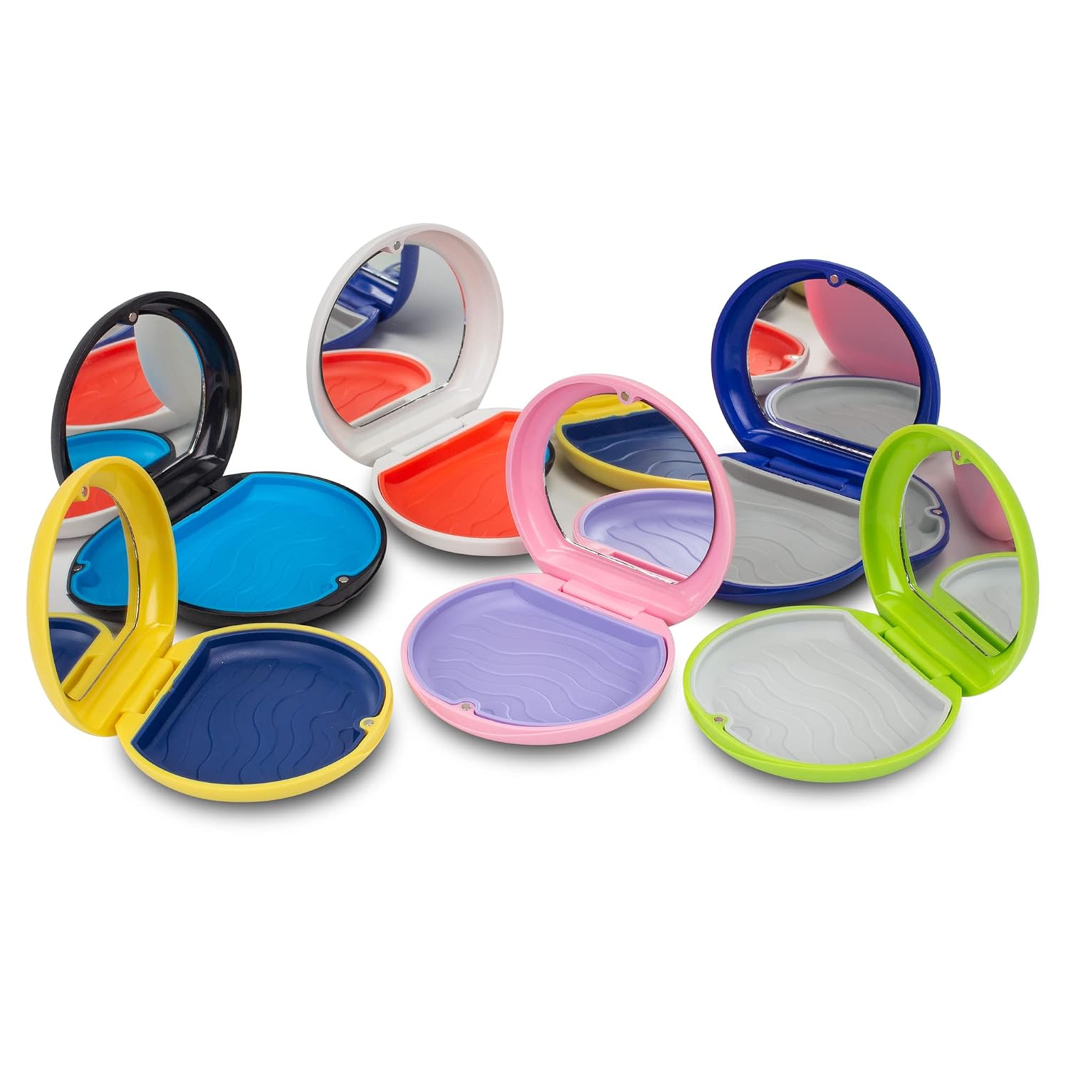 Practicon 71098115 SmileGoods Click-It Aligner Retainer Case with Removeable Drying Tray and Magnetic Closure, Pack of 12
