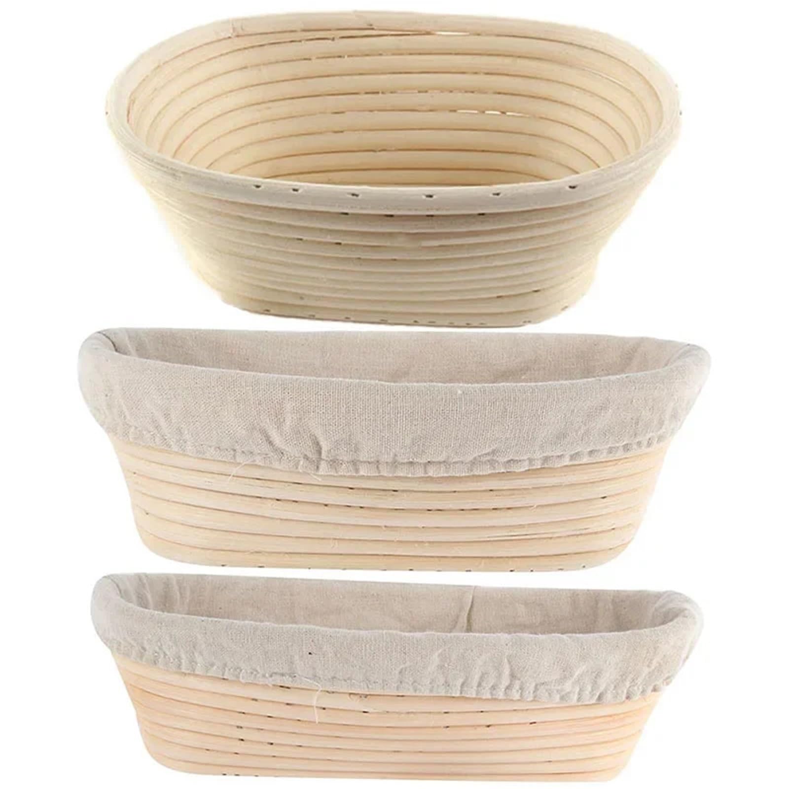 Cestas de mimbre for fermentación pan, cestas masa fermentada for, Banneton Brotform Dougn Para Hornear Pan(20x8cm)