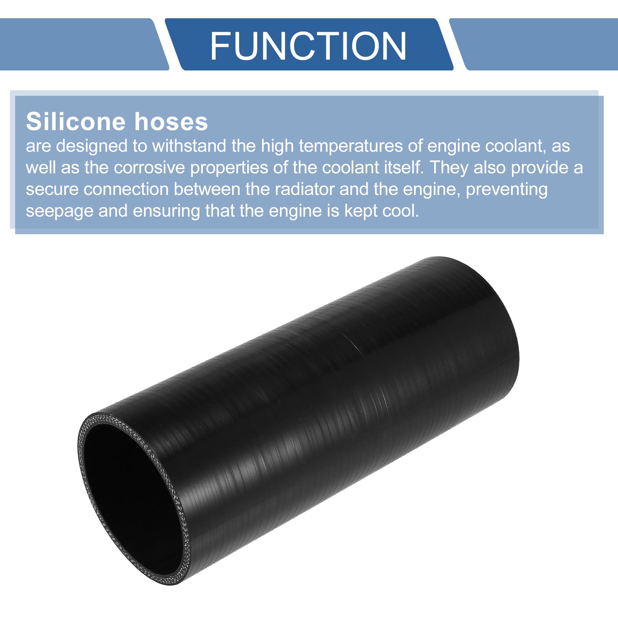 Durite manchon flexible en silicone renforcé bleu diamètre intérieur 70mm Durite manchon flexible en silicone renforcé bleu diamètre intérieur 70mm