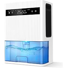 Electric Dehumidifier, 3000ml Portable Small Dehumidifier for Bedroom with Ultra Quiet & Auto Shut off 7 Colorful LED for Wardrobe,basement,Bathroom,Closet,RV,Baby Nursery