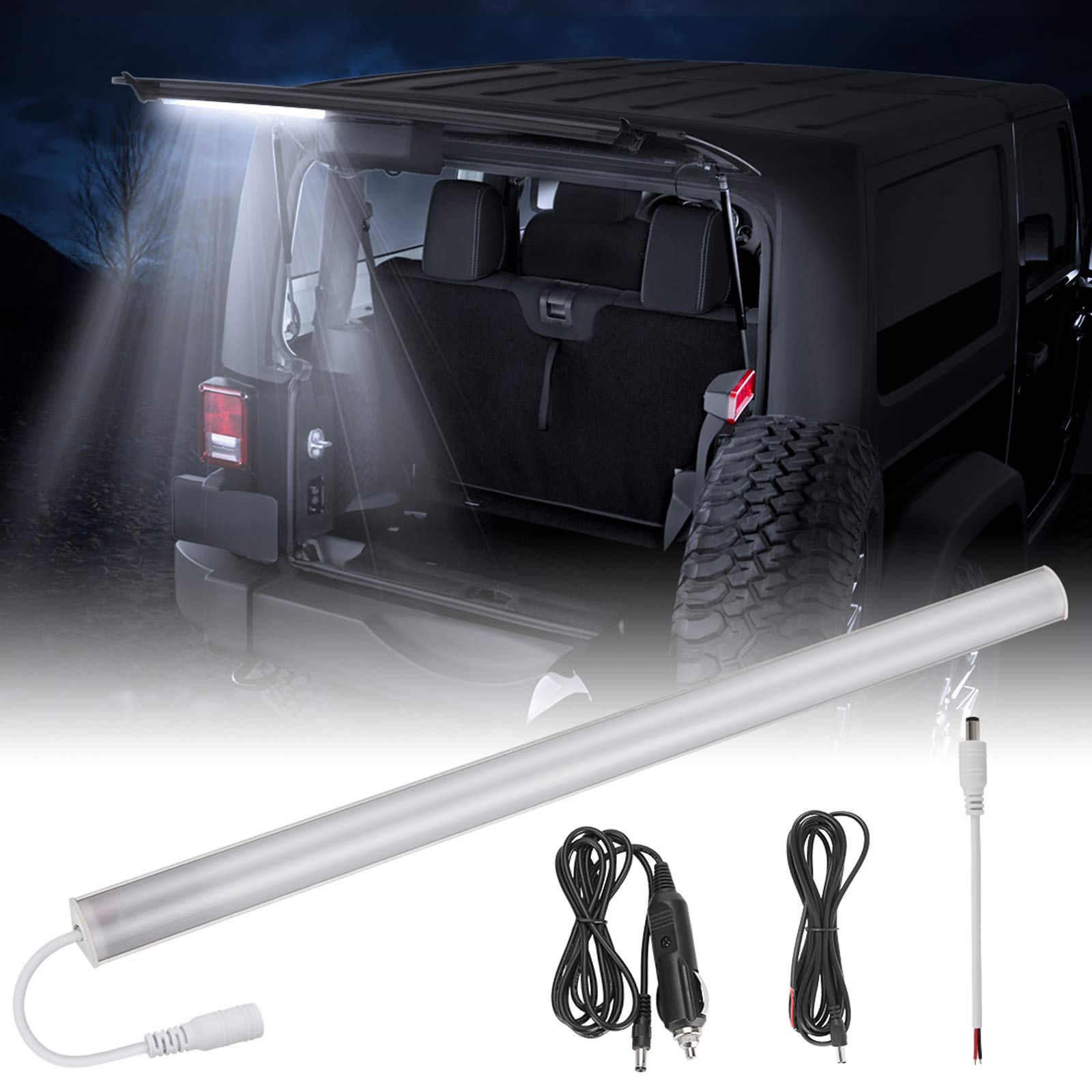 LED Tailgate Light Strip For Jeep Wrangler TJ JK JL - Flexible Cargo Area Lighting