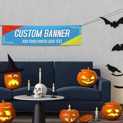Miniatura 6 de Banners y letreros personalizados para exteriores, personalizables, con foto, texto, decoración de impresión para fiesta de cumpleaños, negocios,
