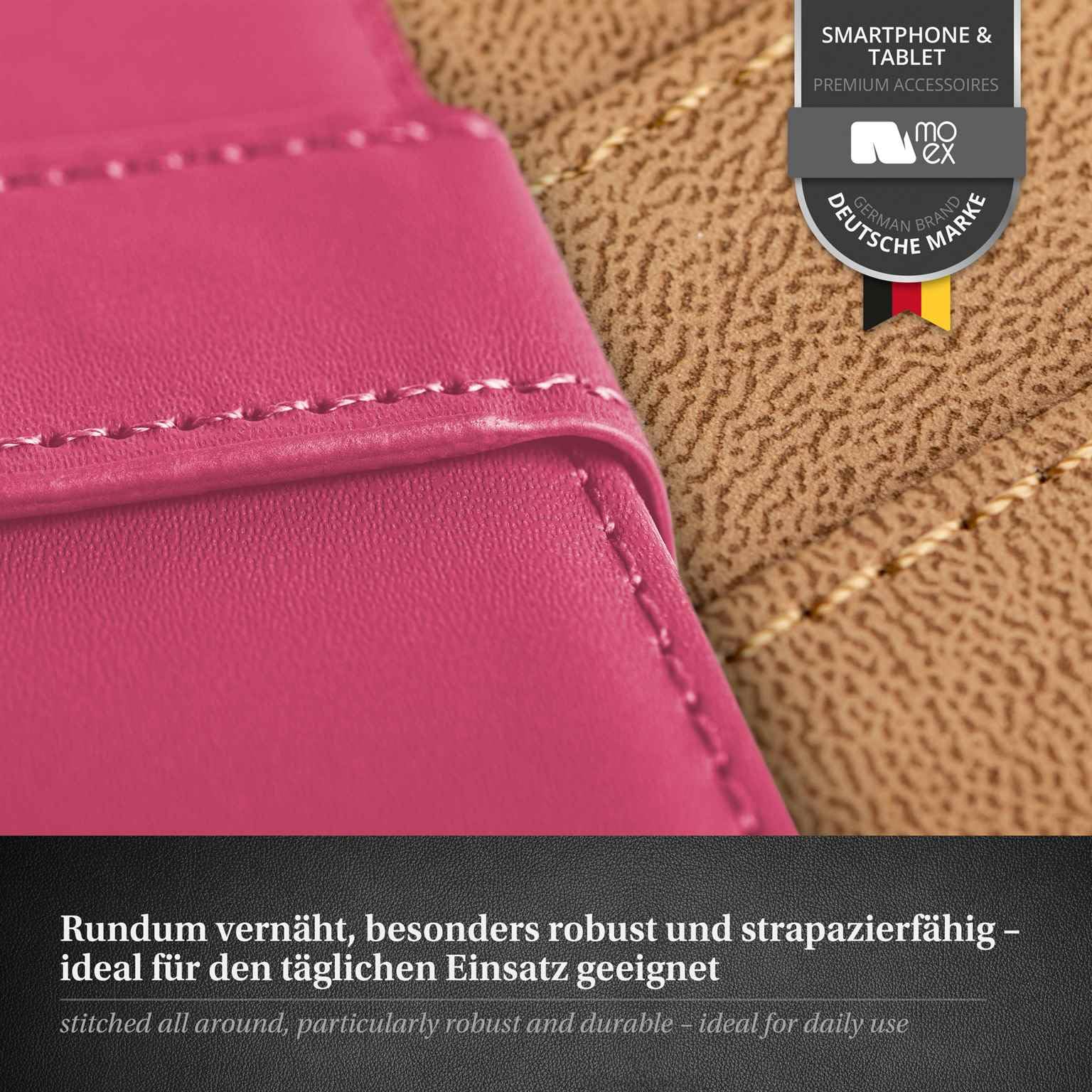 MoEx 360 Grados De Protección Total [Caja + Vidrio] Compatible Con Apple IPhone 7 / IPhone 8 | Cubierta De Teléfono Móvil Delgada En L'or Rose Incl. Película Protectora Transparente