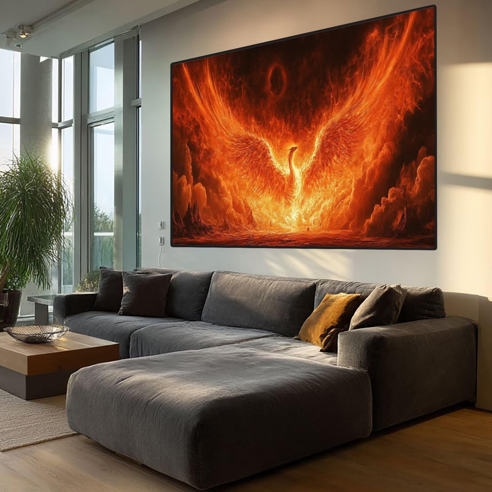Phoenix Diamond Art Flame Diamond Painting Arts and Crafts dla dorosłych, zestaw do malowania diamentami 5D, dorosłych, Crysta, haft krzyżykowy, zestaw do haftowania dla początkujących, dekoracja