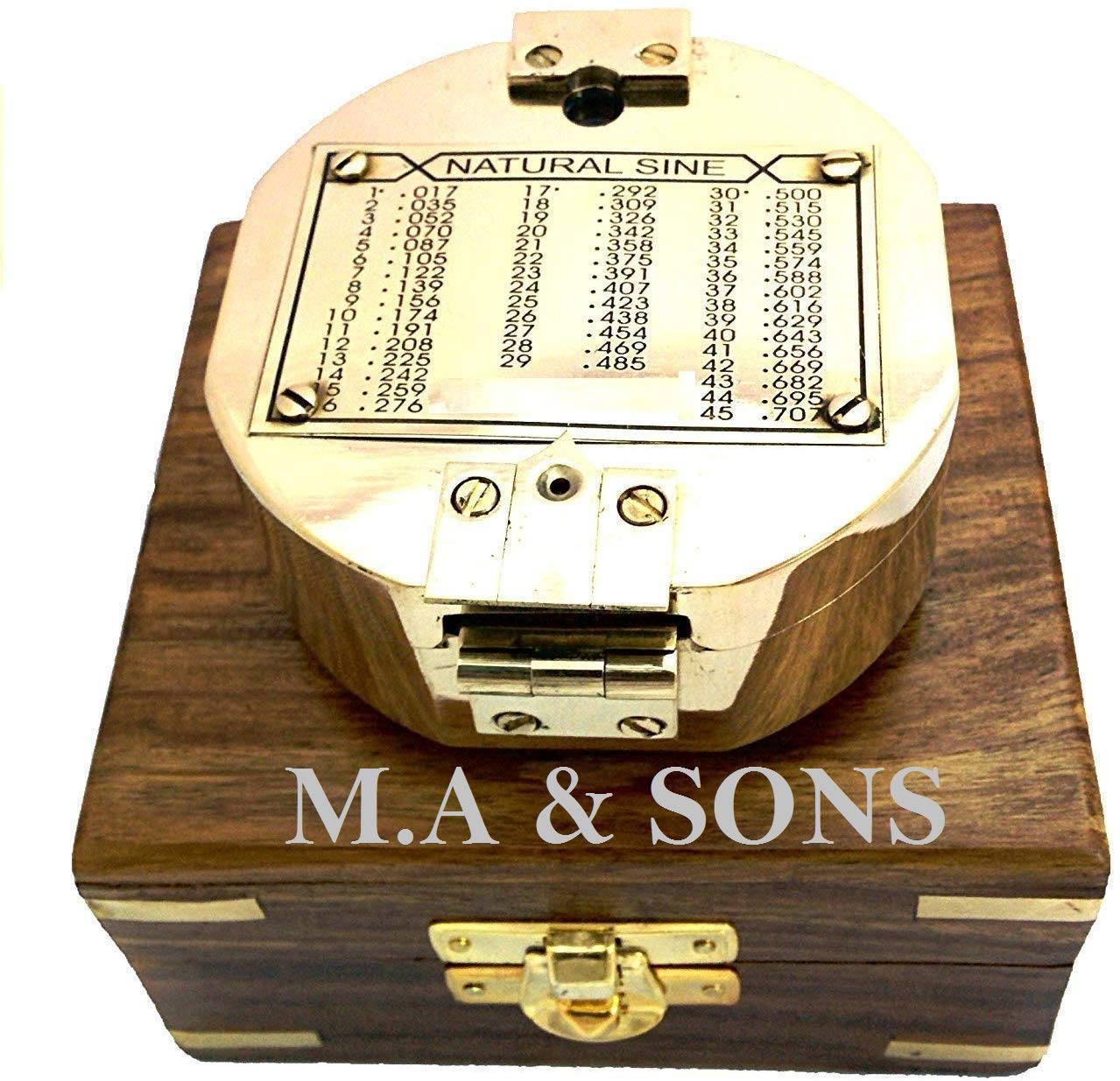 M.A & SONS Brass Brunton Magnetic Compass, 3 inch-image-28
