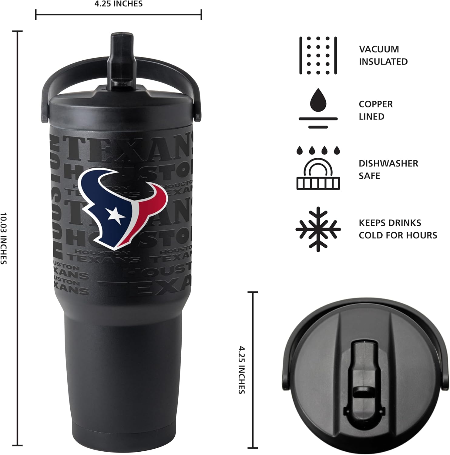 FANMATS NFL Stainless Steel Tumbler Set — 30 and 40 oz Capacity | Powder-Coat Finish | Tonal Fashion Color | (2 Pack)